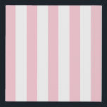 Vertical Stripes Baby Pink And White Striped Faux Canvas Print<br><div class="desc">Vertical Stripes – light pink and white striped pattern.</div>