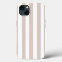 Vertical Stripes Beige And White Striped