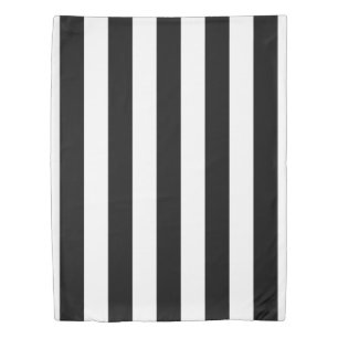 Vertical Stripes Black And White Striped Duvet Cov Cover