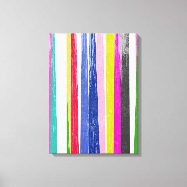 Vertical Stripes Canvas Print (Front)