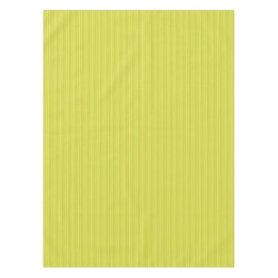 Vertical Stripes Chartreuse Yellow Green Tablecloth