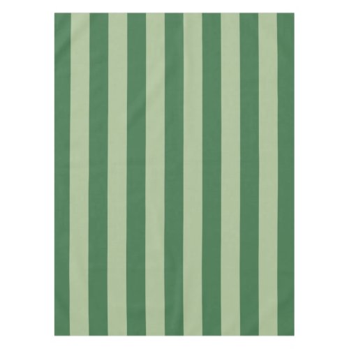 Vertical Stripes Forest Green Striped Tablecloth