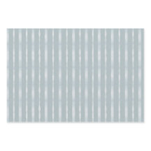 Vertical Stripes in Dusty Blue & Shimmering Silver