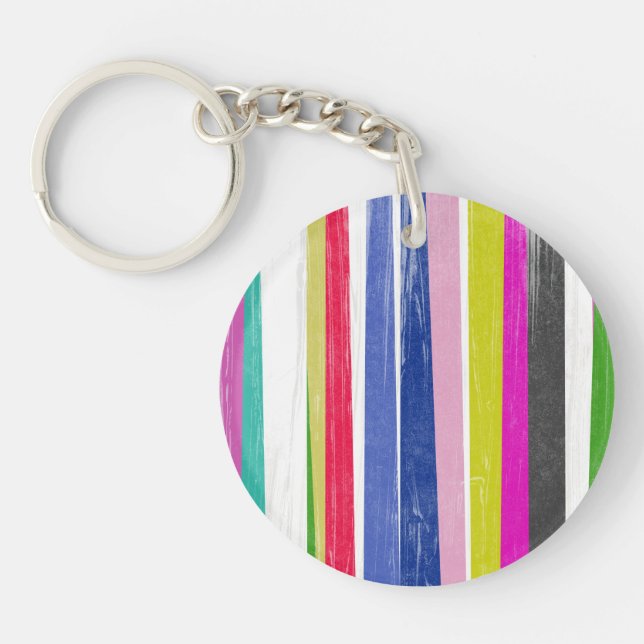 Vertical Stripes Keychain (Front)