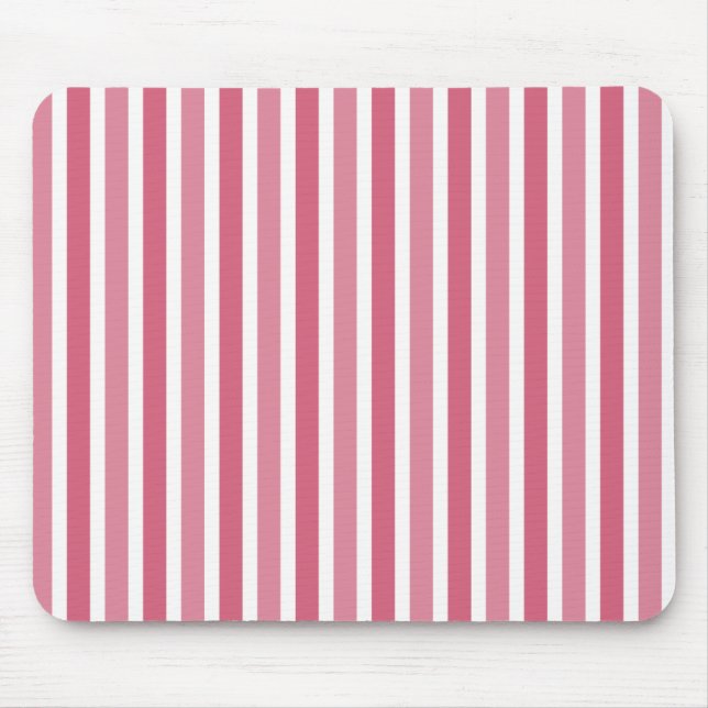 Vertical Stripes Mousepad, Pink Mouse Pad (Front)