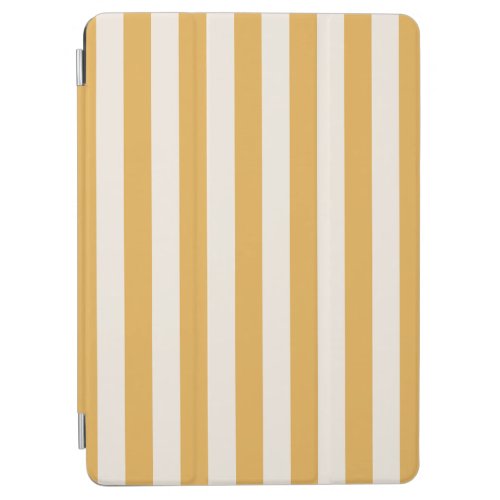 Vertical Stripes Mustard Yellow And White Striped iPad Air Cover
