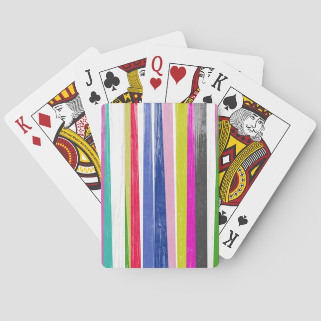 Vertical Stripes Poker Cards (Back)