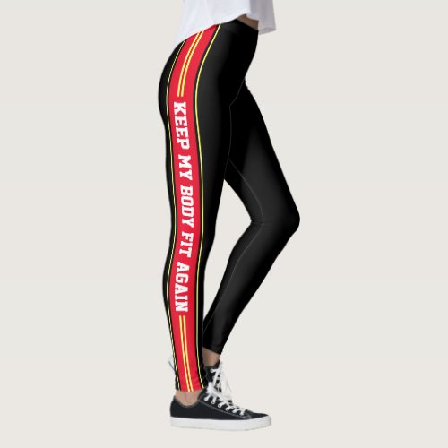 Vertical Stripes Text Design Sports Pants