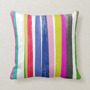 Vertical Stripes Throw Pillow