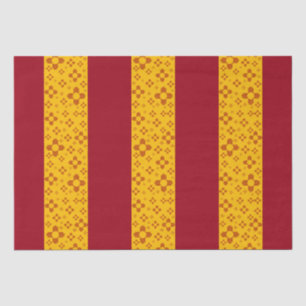 Vertical Stripes Zia Sun Red Yellow New Mexico Tissue Paper