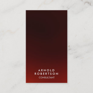 Vertical Stylish Dark Red Consultant Business Card