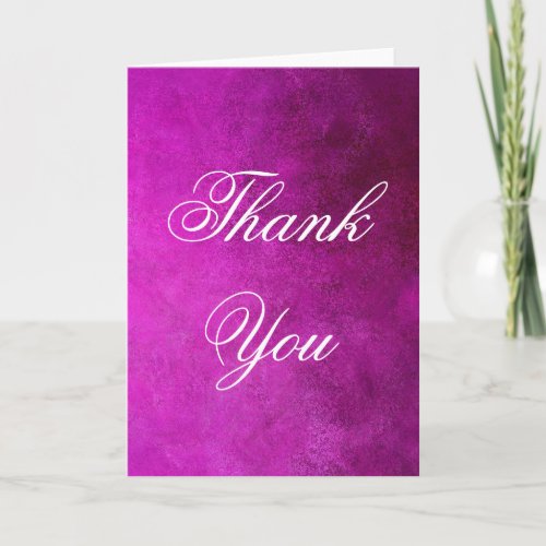 Vertical Thank You Script Pink Professional
