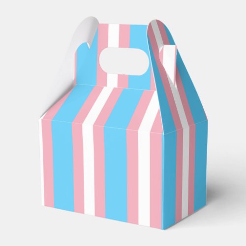 Vertical Transgender Pride Flag Favor Boxes