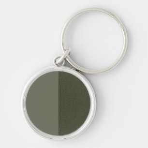Vertical Two-Tone Moss Green Keychain – Customize