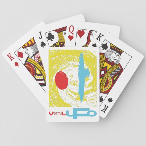 VERTICAL UFO  VERTICAL OVNI PLAYING CARDS