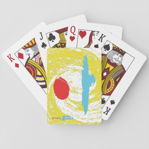 VERTICAL UFO  VERTICAL OVNI PLAYING CARDS