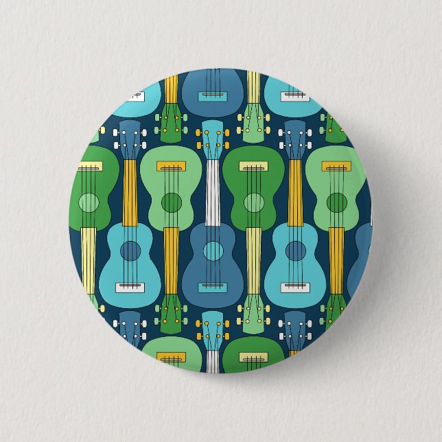 Vertical Ukulele Pattern Button (Front)