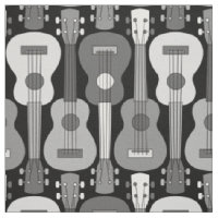 Vertical Ukulele Pattern Fabric 