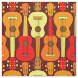 Vertical Ukulele Pattern  Fabric