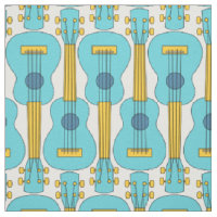 Vertical Ukulele Pattern Fabric 