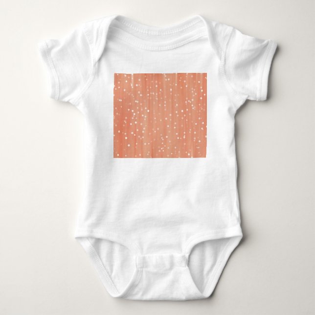 Vertical Vintage: Abstract Line Background. Baby Bodysuit (Front)