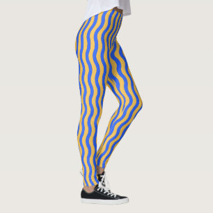 Vertical Wavy Stripes Leggings