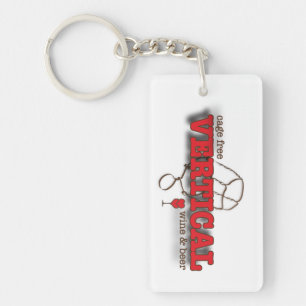 Vertical   wine & beer keychain
