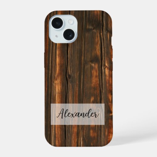 Vertical Wood Grain Lines Phone Case