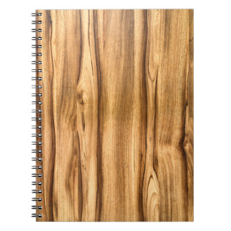 Vertical Wood Grain Pattern Notebook