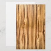 Vertical Wood Grain Pattern Stationery | Zazzle