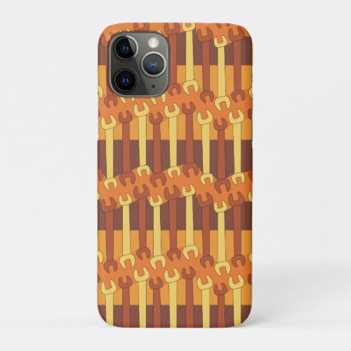 Vertical Wrench Pattern iPhone 11 Pro Case