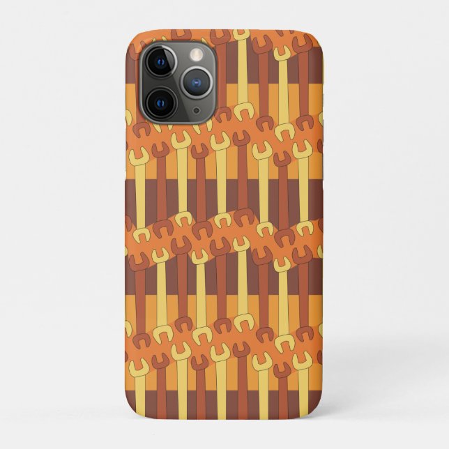 Vertical Wrench Pattern Case-Mate iPhone Case (Back)
