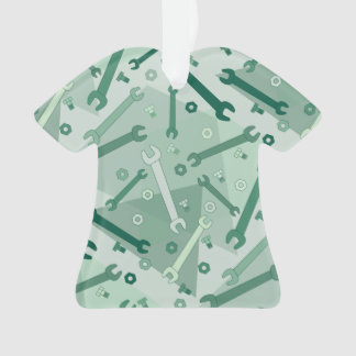 Vertical Wrench Pattern Ornament