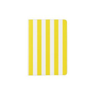 Vertical Yellow Stripes Passport Holder