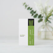 Verticality Monogram Business Card (Standing Front)