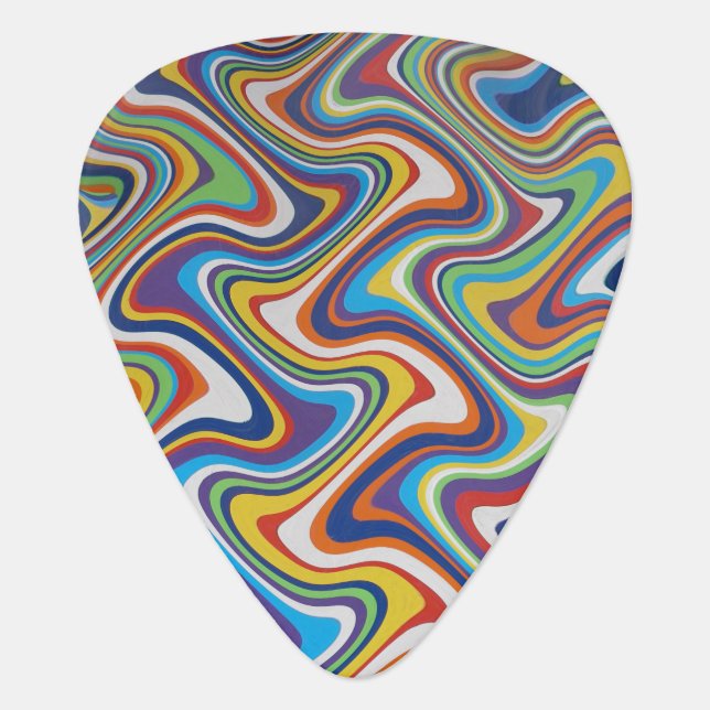 Verticle Carpet Abstract 6, 2018 | SVP Images Guitar Pick (Front)