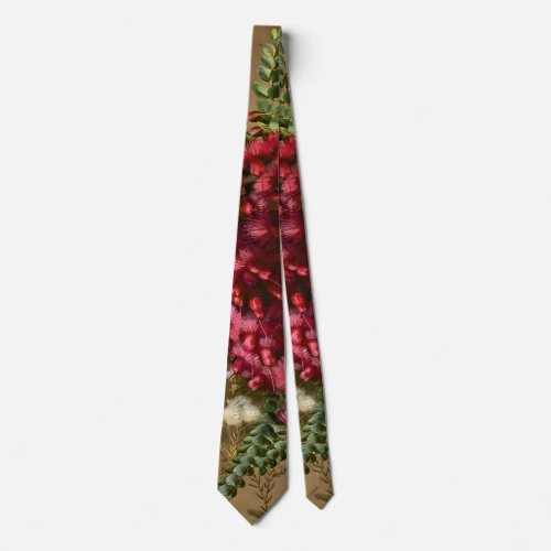 Verticordia Nature Drawings Valentines Day Neck Tie