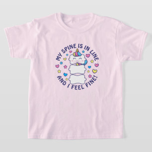 Verticorn™ My Spine Is In Line Chiropractic Kids T-Shirt