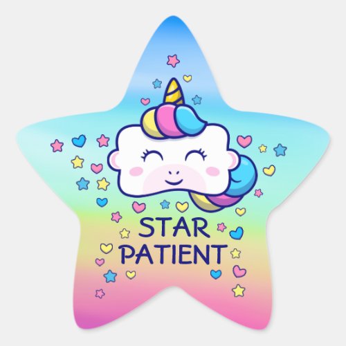 Verticorn™ Star Patient Chiropractic Kids Star Sticker