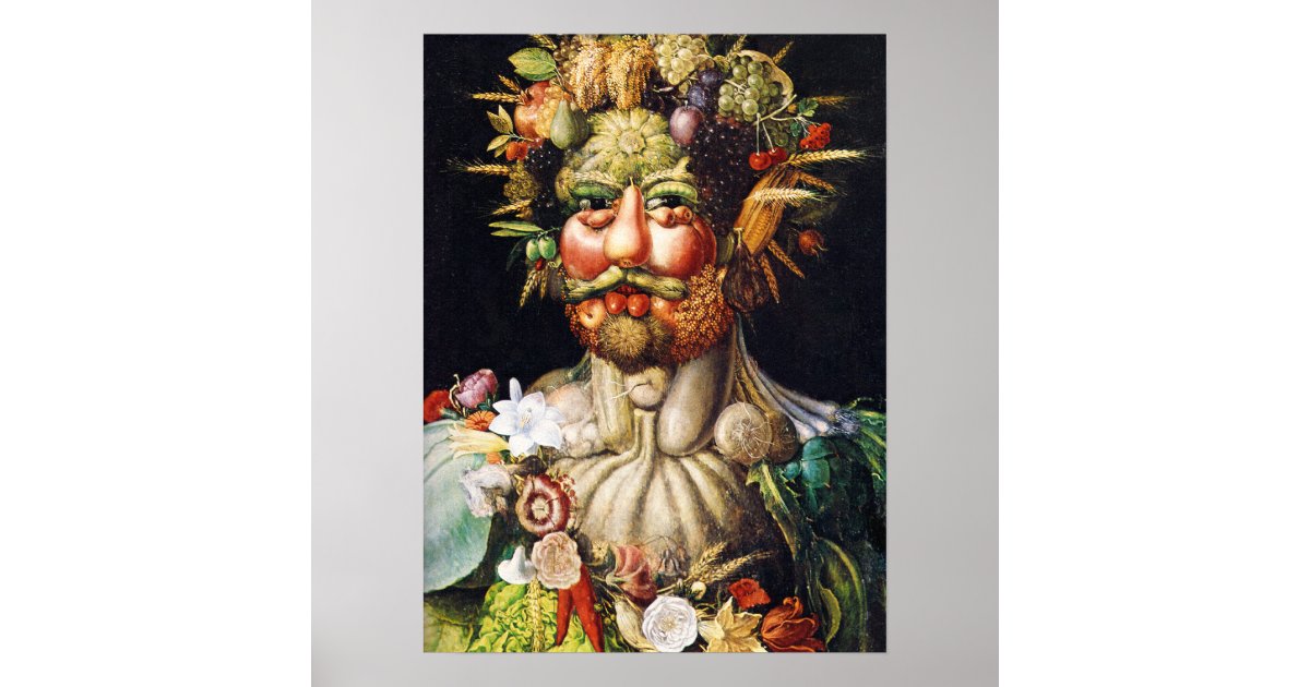 Vertumnus (Portrait of Rudolf II) by Arcimboldo Poster