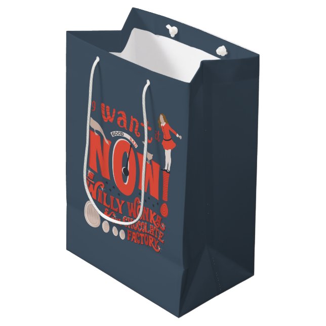 Veruca Salt - I Want It Now! Medium Gift Bag (Front Angled)