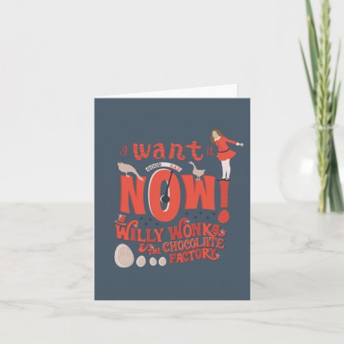 Veruca Salt _ I Want It Now Note Card