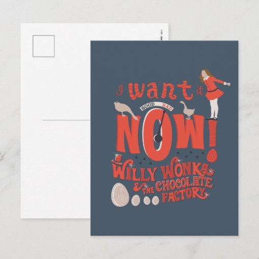 Veruca Salt - I Want It Now! Postcard | Zazzle