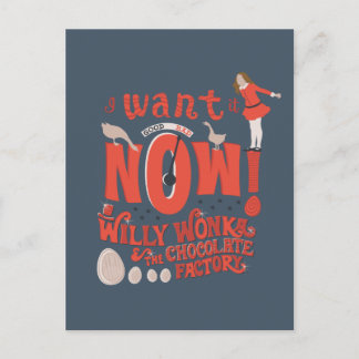 Veruca Salt - I Want It Now! Postcard