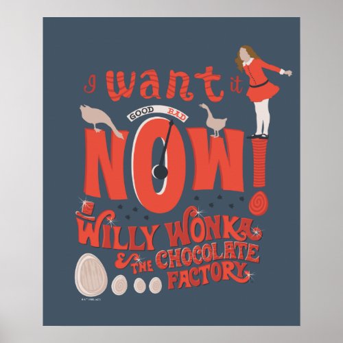 Veruca Salt _ I Want It Now Poster