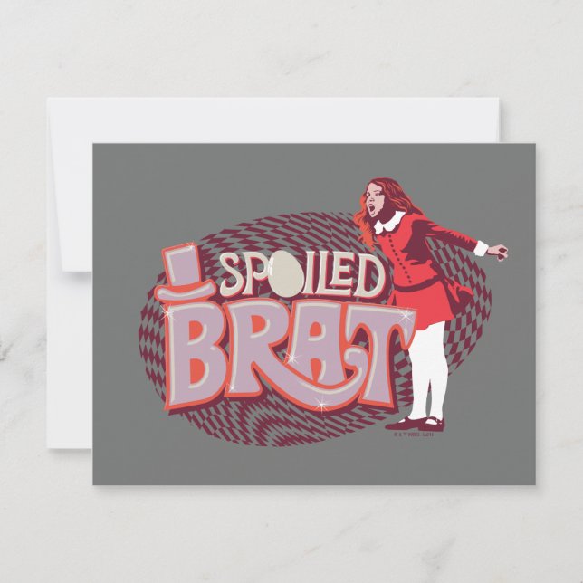 Veruca Salt - Spoiled Brat Note Card (Front)