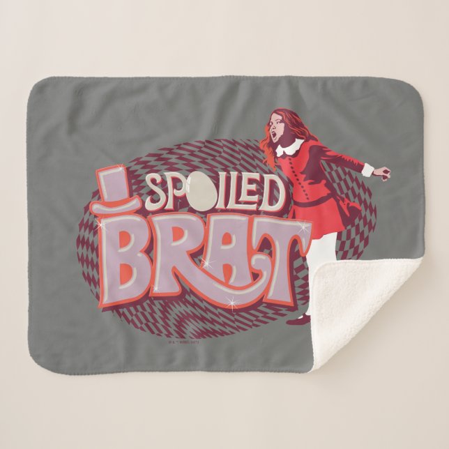 Veruca Salt - Spoiled Brat Sherpa Blanket (Front (Horizontal))