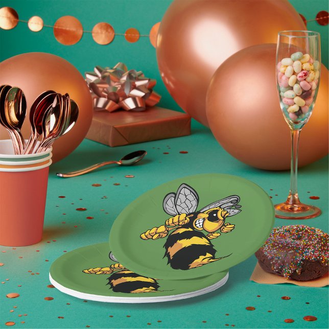 Very Angry Bee Paper Plates (Creator Uploaded)
