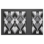 Very Art Deco Fabric Panels - Black/Gray