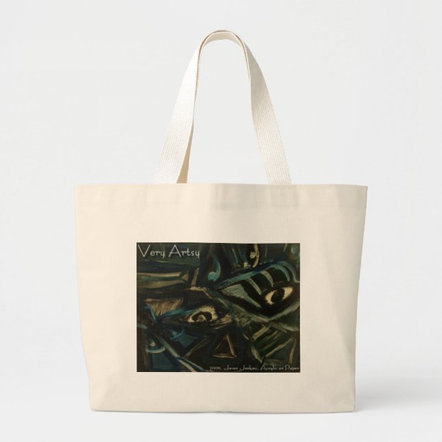 Very Artsy Large Tote Bag (Front)